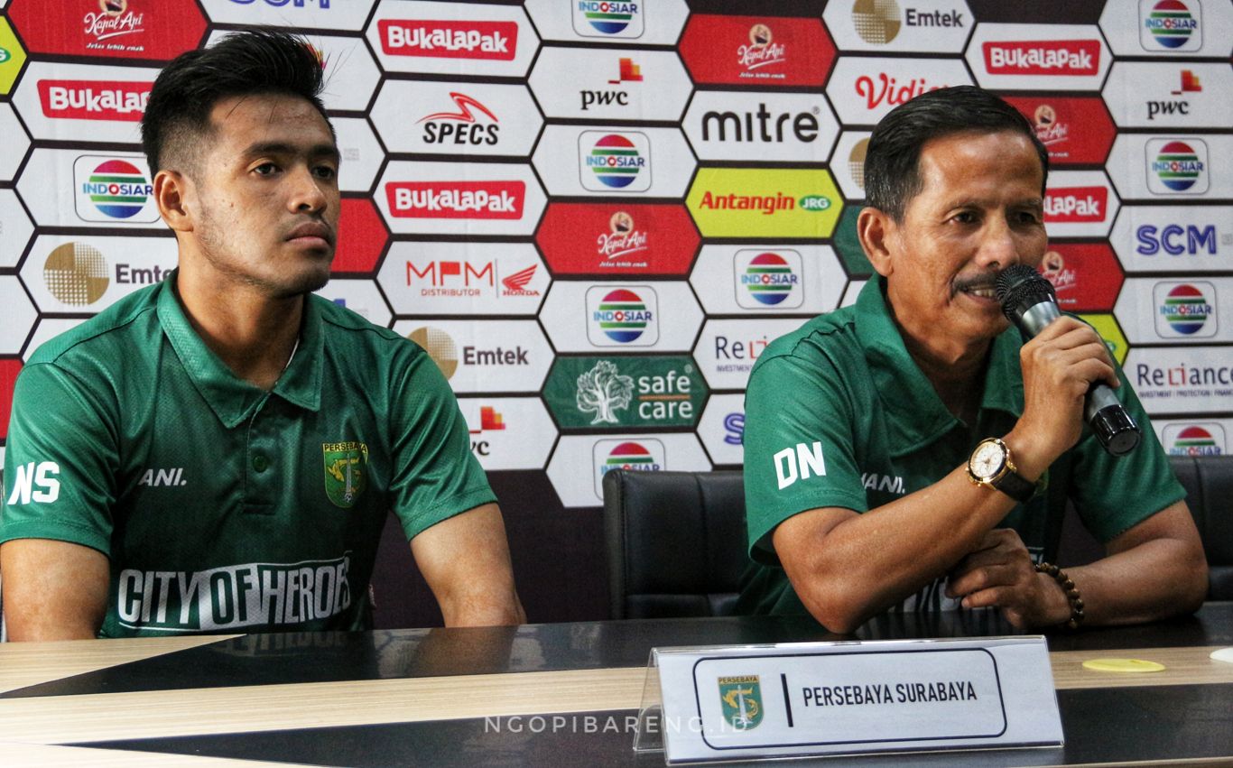 Pelatih Persebaya, Djajang Nurdjaman. (foto: Haris/ngopibareng.id)