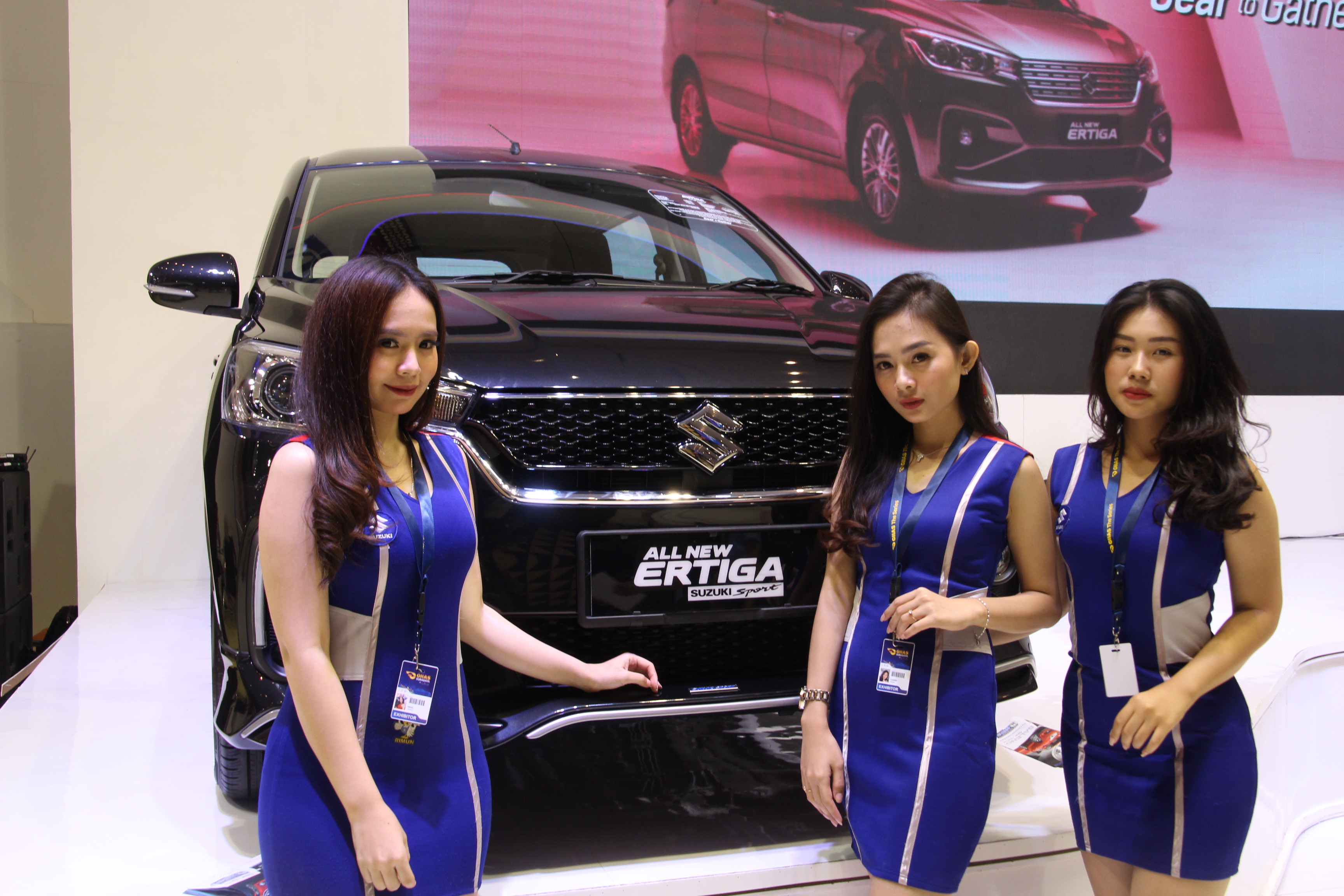 Beberapa both menampilkan brand-brand terbaru, salah satunya Suzuki Ertiga. (Foto: Faiq/ngopibareng.id)