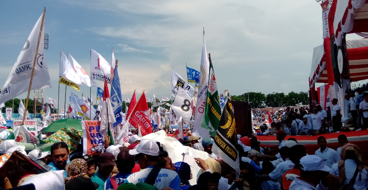 Kampanye Akbar Paslon 02 Prabowo Subianto - Sandiaga Salahuddin Uno, di Sidoarjo, Minggu 31 Maret 2019. 