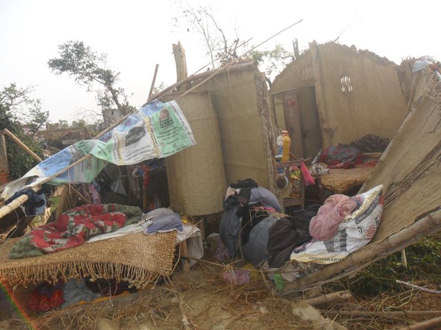 Badai ganas terjang distrik Bara, 120KM di selatan Ibukota Nepal, Khatmandu. (Foto: ist bbc)