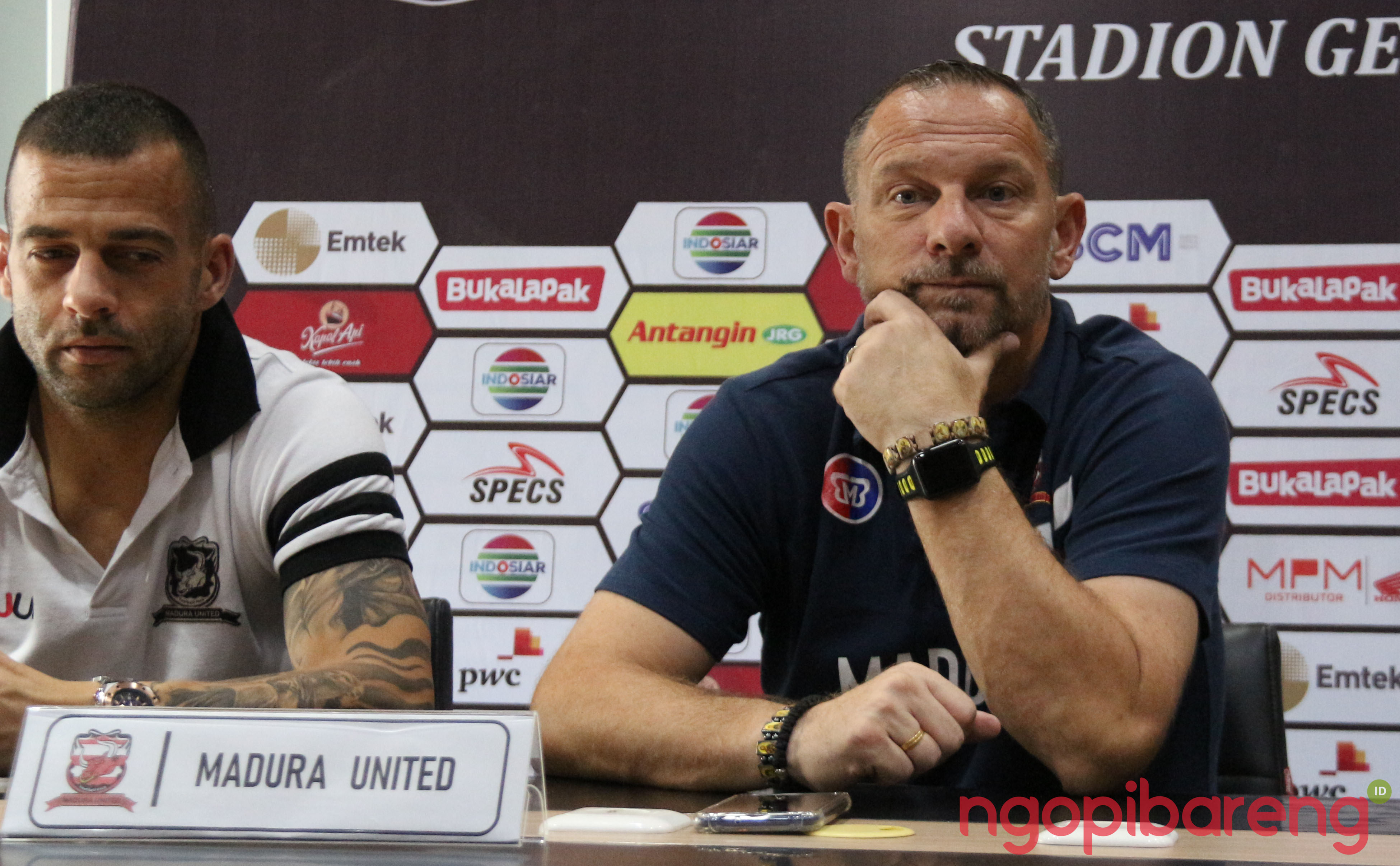 Pelatih Madura United, Dejan Antonic. (foto: Haris/ngopibareng.id)