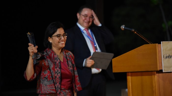 Sri Mulyani dinobatkan sebagai Menteri Keuangan terbaik di Asia Pasifik pada 2 April 2019. (Foto: kemenkeu for ngopibareng.id)