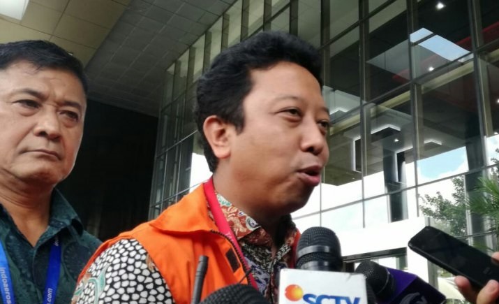 Anggota DPR RI periode 2014-2019 Romahurmuziy alias Rommy, salah satu tersangka kasus suap terkait seleksi jabatan di lingkungan Kementerian Agama 2018-2019. (Foto: Antara/Benardy Ferdiansyah)