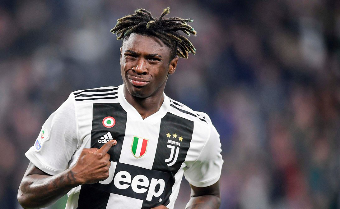 Striker Juventus, Moise Kean menjadi andalan di lini depan saat bersua AC Milan. (Foto: Twitter/@juventusfc) 