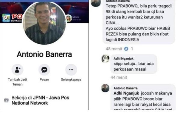 Screencapture akun Antonio Banerra. (Foto: Istimewa) 