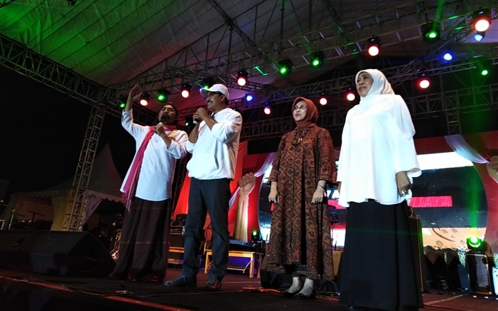 Saifullah Yusuf (Gus Ipul) saat membuka Ngaji Kebangsaan, Minggu 7 April 2019. (Foto: Farid/ngopibareng.id) 