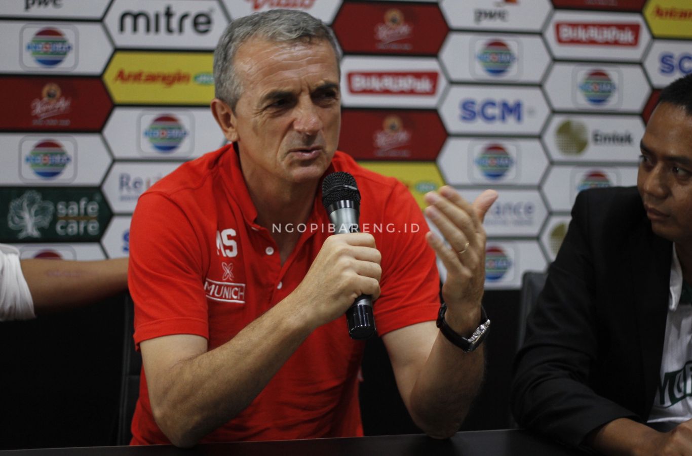 Pelatih Arema FC, Milo Seslija. (foto: Haris/ngopibareng.id)