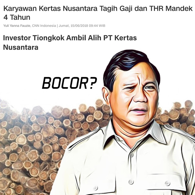 MENJUAL KEKAYAAN HUTAN INDONESIA KE CHINA, PRABOWO ANTEK ASENG