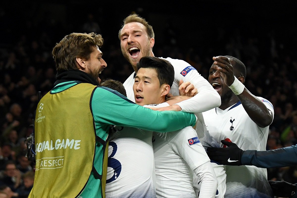 Selebrasi Gol Heung-Min Son. (Foto:Twitter/@Spurs_ID)