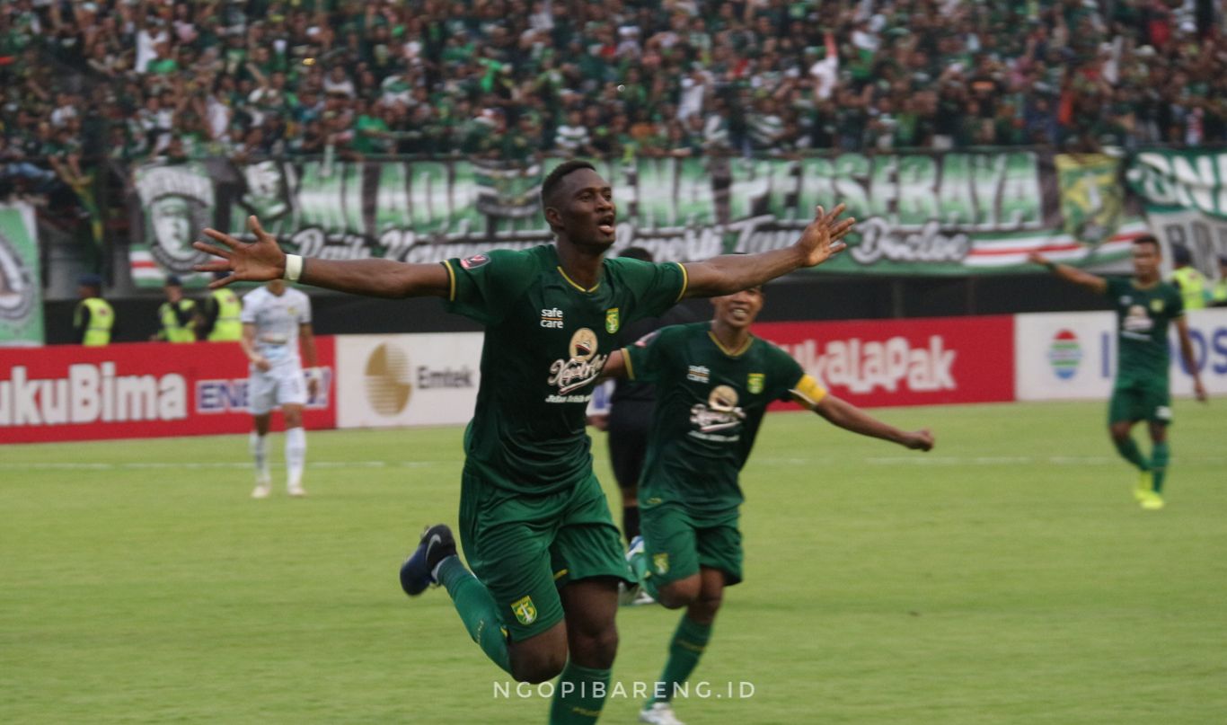 Striker Persebaya, Amido Balde. (Foto: Haris/ngopibareng.id)