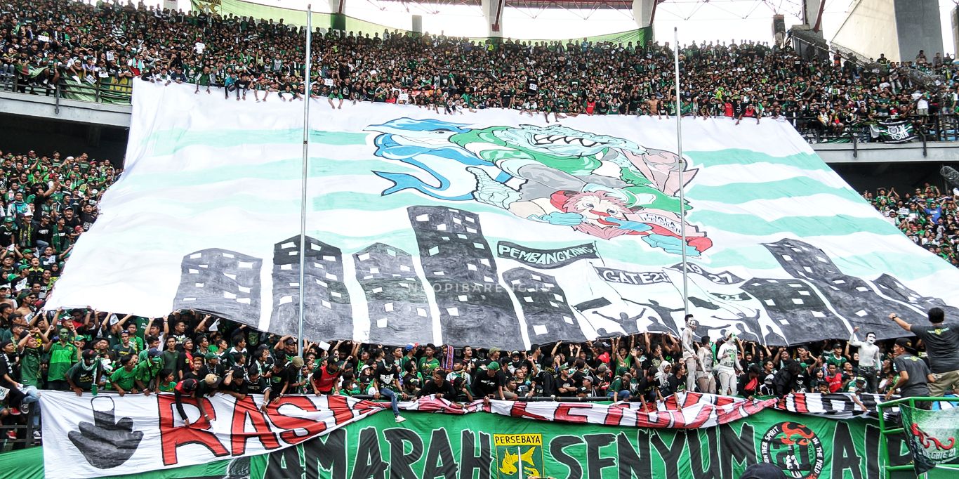 suporter Persebaya, Bonek Mania. (foto: Haris/ngopibareng.id)