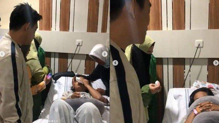 Ifan vokalis band Seventeen juga menjenguk Audrey di rumah sakit.