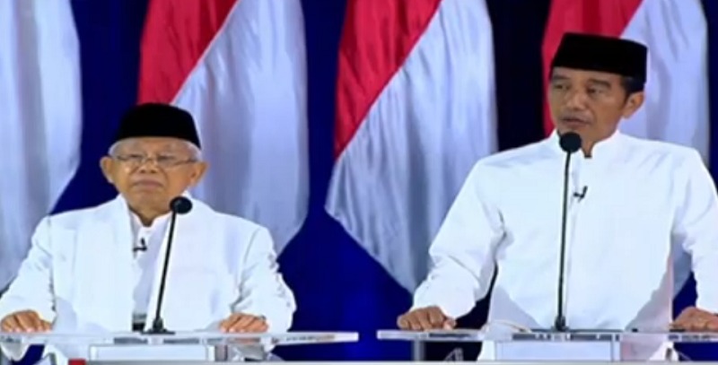 Pasangan Capres-Cawapres nomor 01 Joko Widodo - Ma'ruf Amin. (Foto: asm/ngopibareng.id)