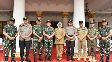 Penutupan Latsitardanus 39 di Gedung Negara Grahadi, Surabaya, Senin, 15 April 2019. (Foto: Humas)