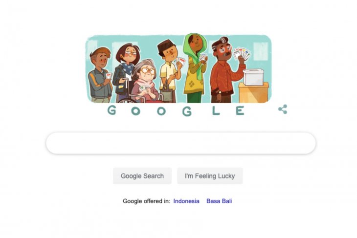 Tampilan Google doodle, Rabu 17 Aril 2019. (Foto: Google)