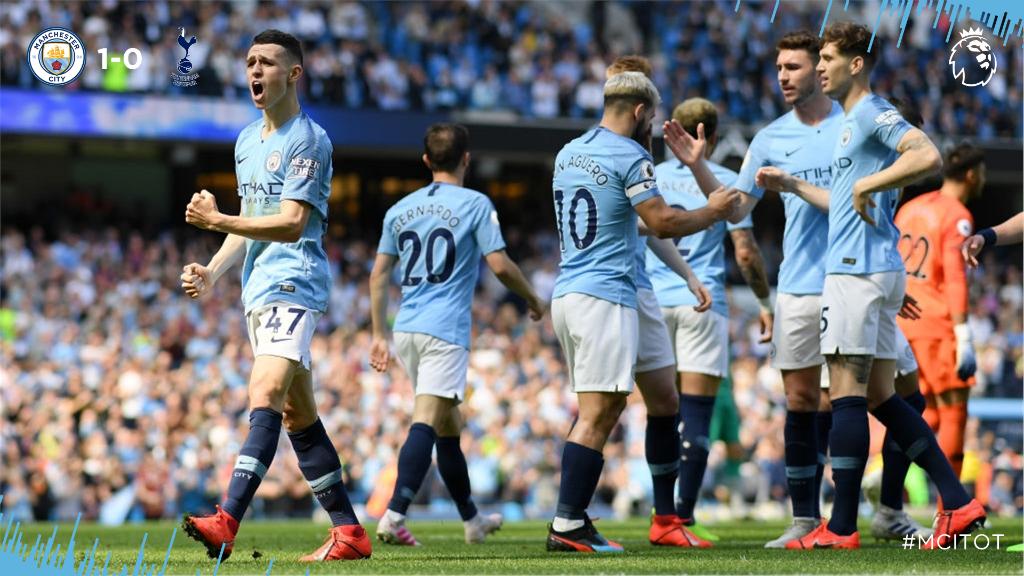 Selebrasi gol Phil Foden. (Foto: Twitter/ @ManCity)