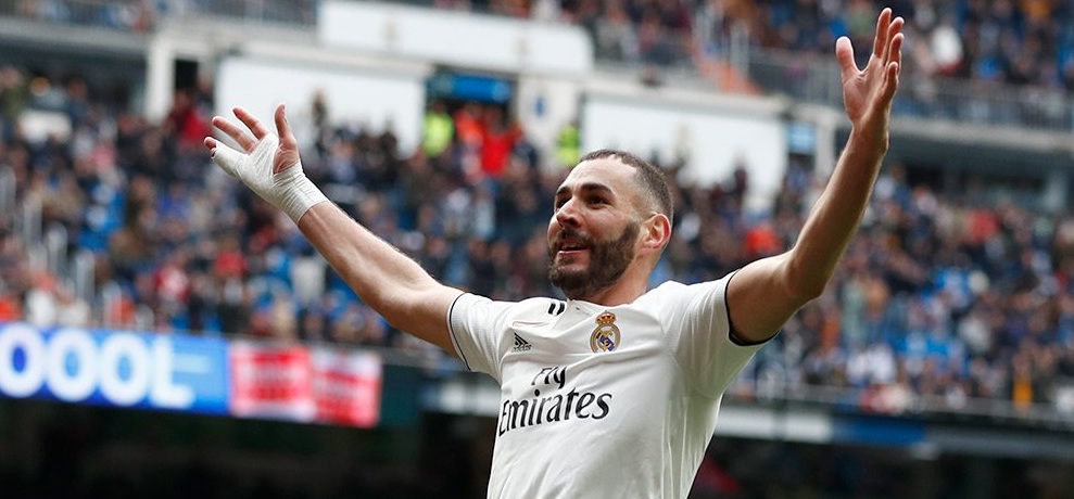 Striker Real Madrid, Karim Benzema. (