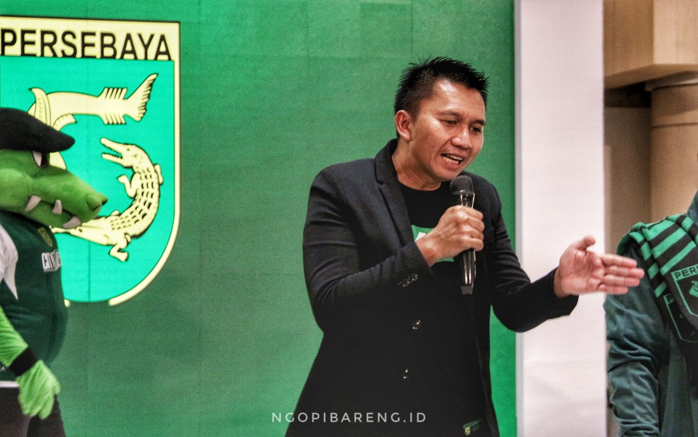 Presiden tim Persebaya, Azrul Ananda. (foto: Haris/ngopibareng.id)