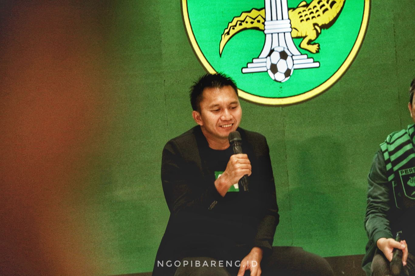 Presiden Persebaya, Azrul Ananda. (foto: Haris/ngopibareng.id)