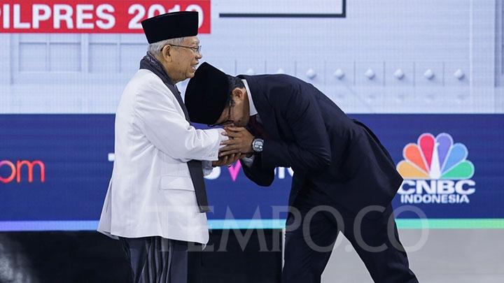 Sandiaga Uno mengaku sebagai santri KH Ma'ruf Amin. (Foto: dok ngopibareng.id)