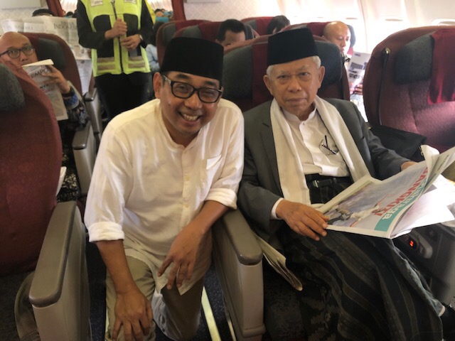 Penulis bersama KH Ma'ruf Amin.