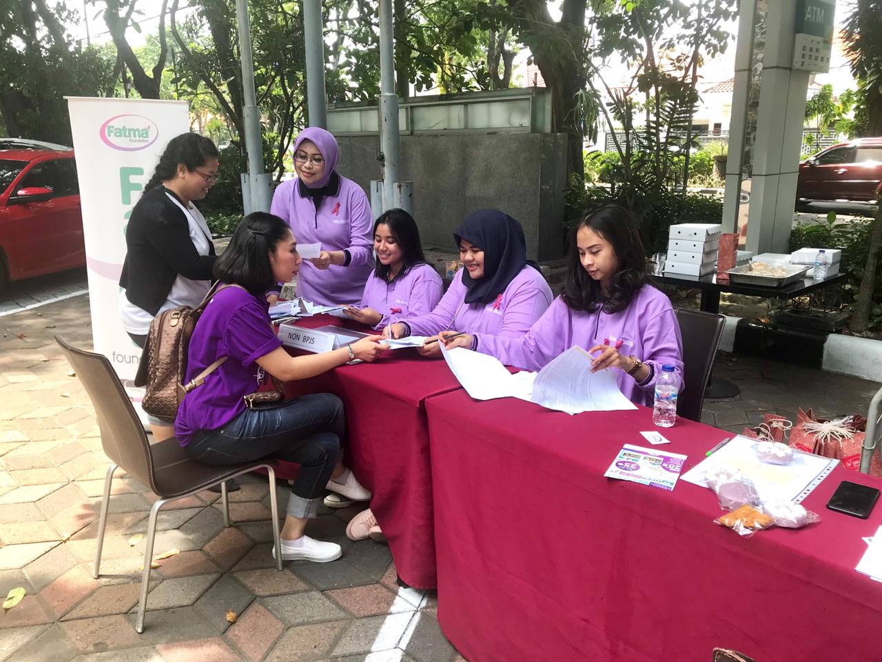 Registrasi Fatma Foundation saat pemeriksaan papsmear gratis. (Foto: Fatma Foundation)