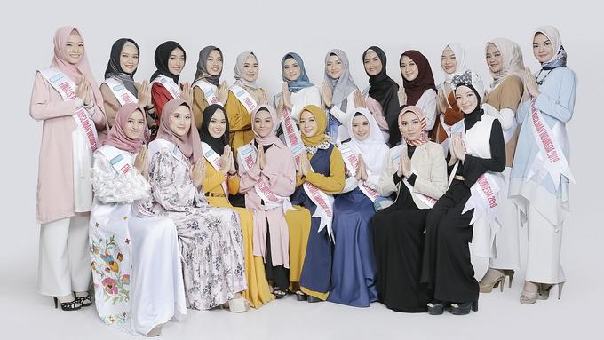 Finalis Puteri Muslimah Indonesia 2019.