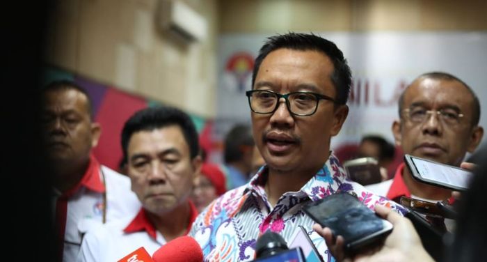Menteri Pemuda dan Olahraga Imam Nahrawi saat diwawancarai pers. (Foto: antara)