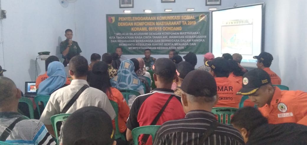 Suasana Komsos Di Makoramil 0815/18 Gondang