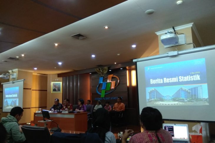 Suasana pengumuman tingkat inflasi nasional pada April 2019 oleh Badan Pusat Statistik (BPS) di Jakarta, Kamis 2 Mei 2019.(Foto: Antara/Satyagraha)