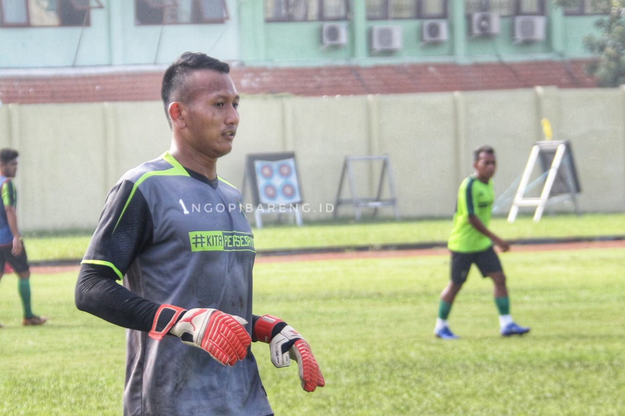 Kiper Persebaya Abdul Rohim. (Foto: Haris/ngopibareng.id)