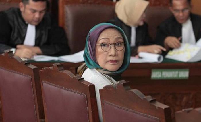 Terdakwa Ratna Sarumpaet di persidangan. (Foto:Tirto.ID)