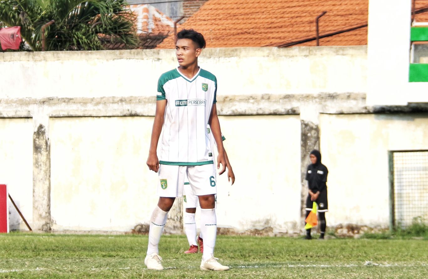 Pemain Persebaya U-16, Brylian Aldama. (foto: Haris/ngopibareng.id)