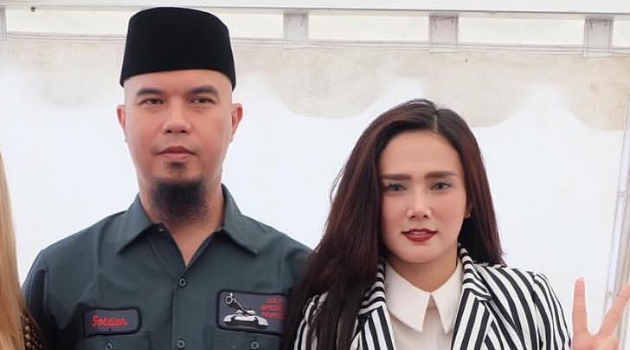 Ahmad Dhani dan istrinya, Mulan Jameela. (foto: dok ngopibareng.id)