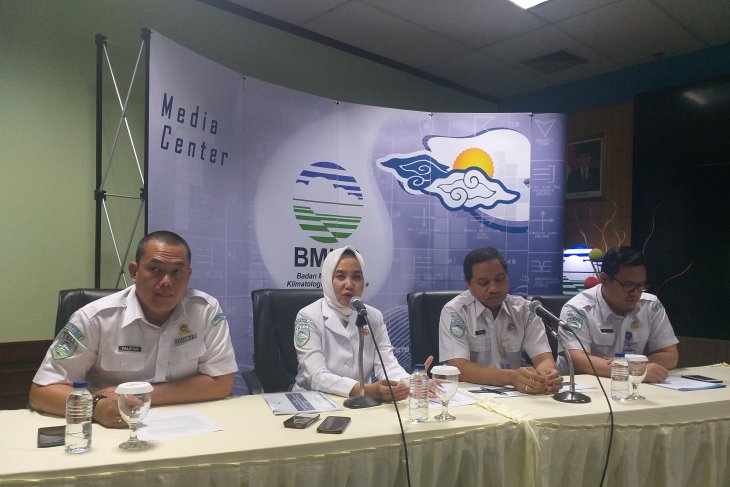 BMKG memberi keterangan pers terkait potensi siklon tropis. (Foto: dok/antara)