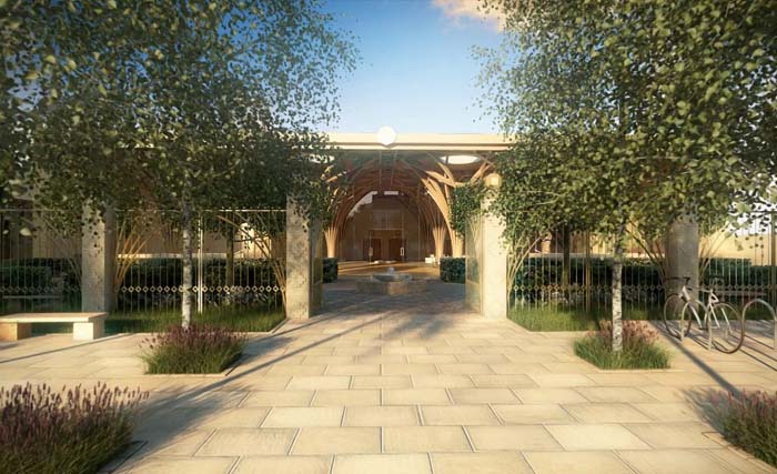 Pemandangan luar  Masjid di Kota Cambridge, Inggris. (Foto:Itv.Com)