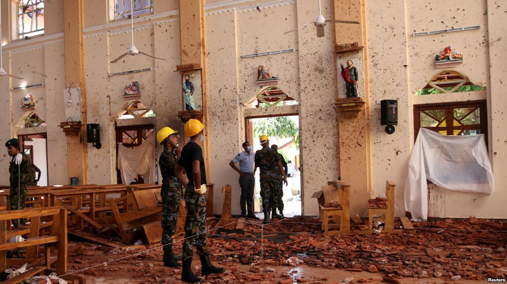 Gereja di Sri Langka yang dibom saat Paskah 2019. (Foto: reuters)