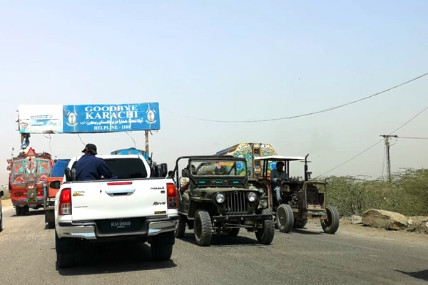 Perbatasan Karachi dengan bagian timur Buluchistan.