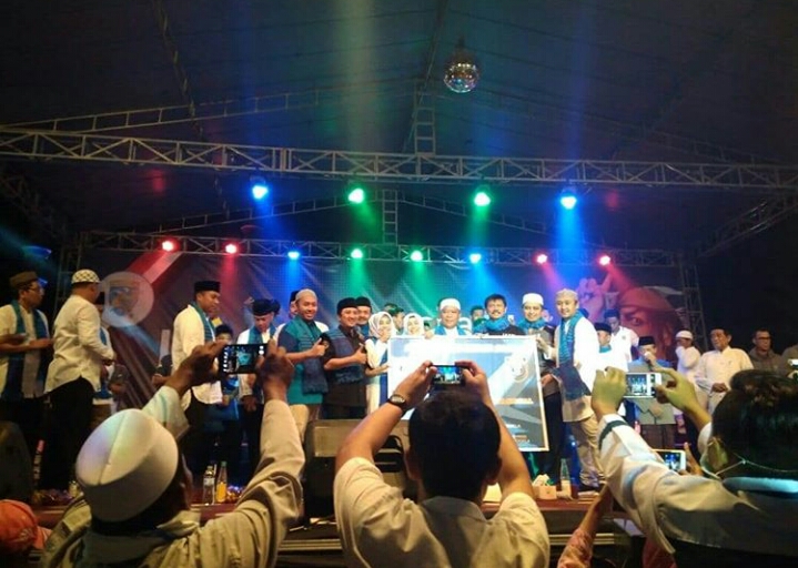 Launching tim Persela Lamongan, Rabu 15 Mei 2019 di Alun-alun Lamongan. (Sumber : Istimewa)