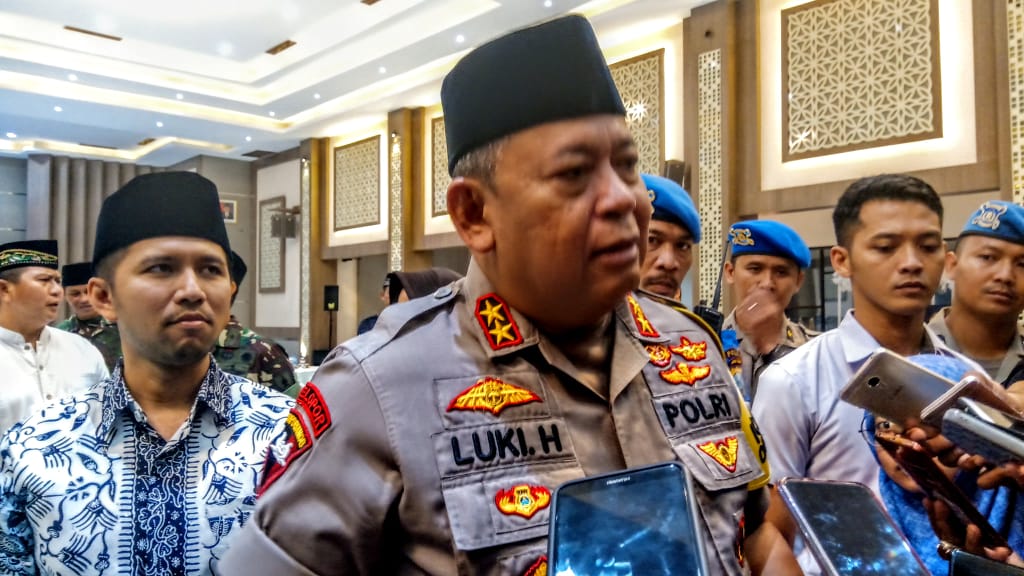 Kapolda Jatim Irjen Pol Luki Hermawan, ditemui usai Buka Puasa Bersama Forkopimda Jatim, di Mapolda Jatim, Surabaya, Jumat, 17 Mei 2019. (Foto: Farid/ngopibareng.id) 