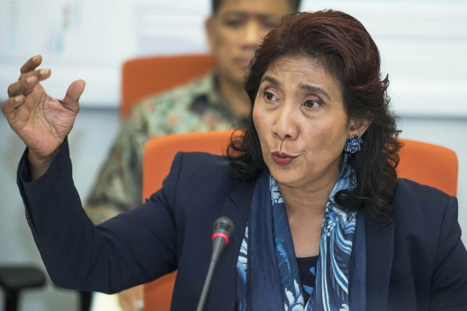 Menteri Kelautan dan Perikanan Susi Pudjiastuti.