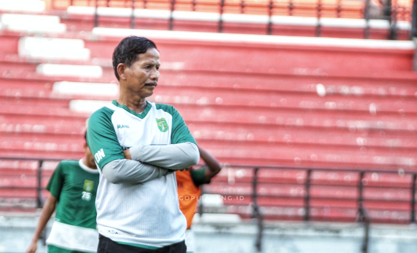 Pelatih Persebaya, Djajang Nurdjaman. (Foto: Haris/ngopibareng.id)