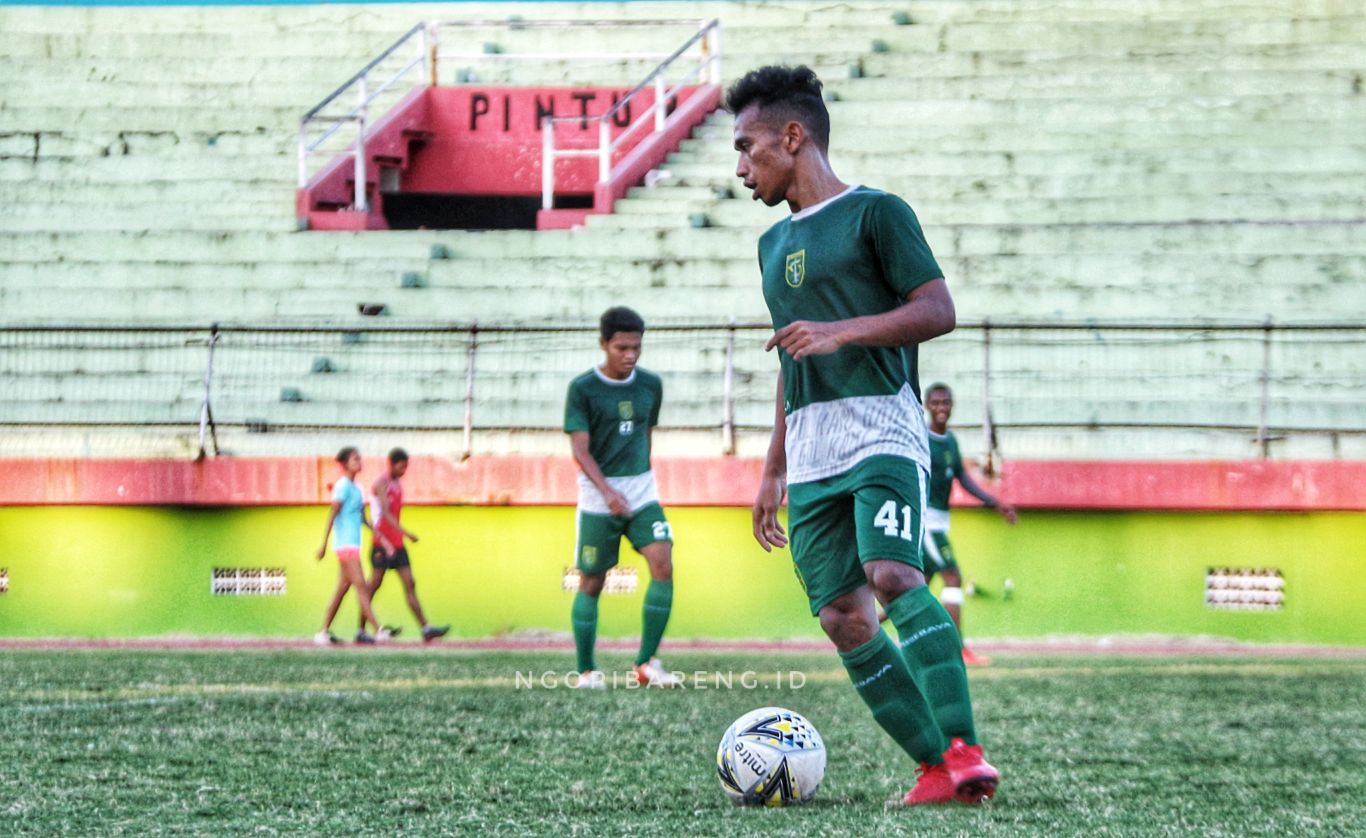 Winger Persebaya, Irfan Jaya. (foto: Haris/ngopibareng.id)