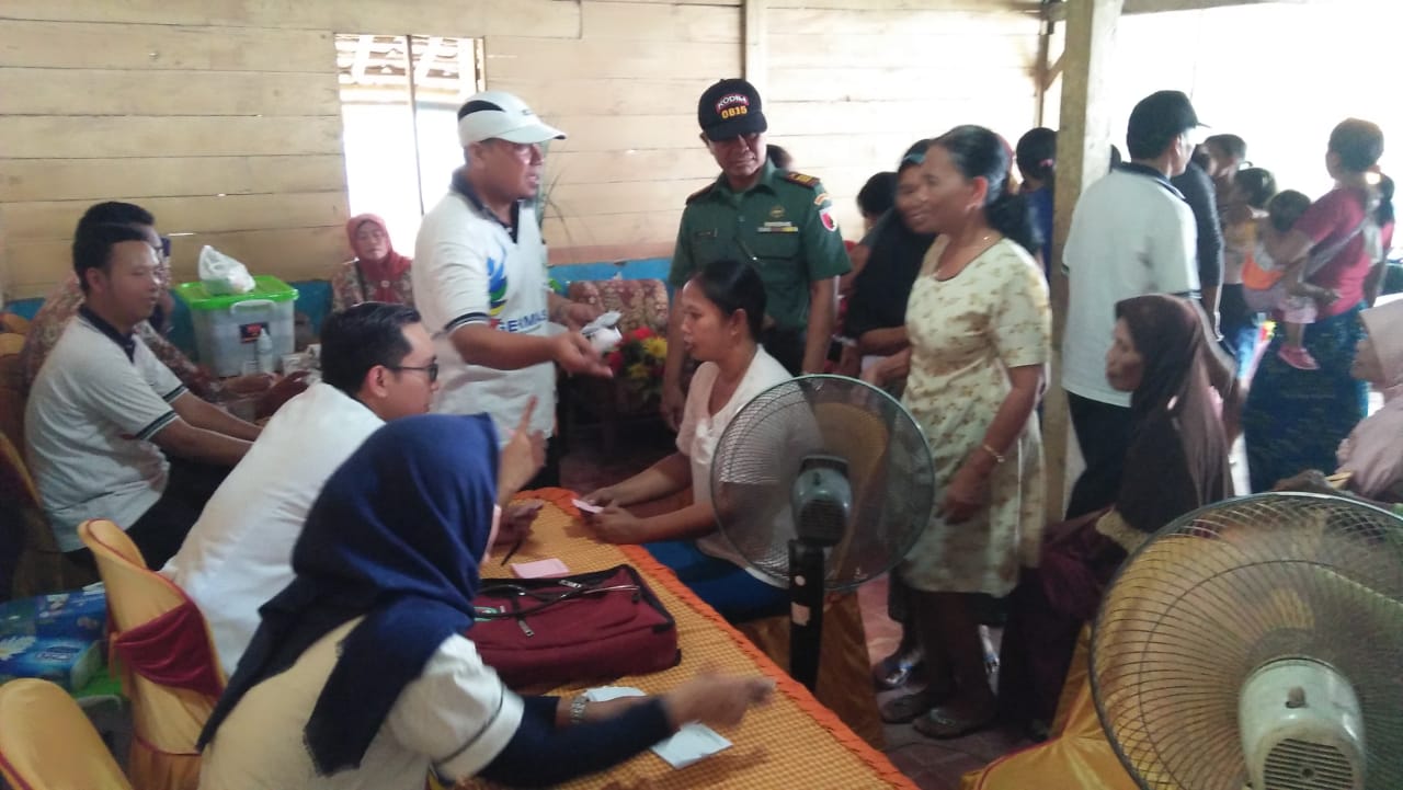 Suasana Baksos Di Balai Dusun Balong Desa Banyulegi, Dawarblandong 