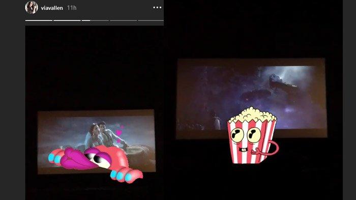 Kasus perekaman film di bioskop demi update Instagram Story diduga dilakukan oleh Via Vallen