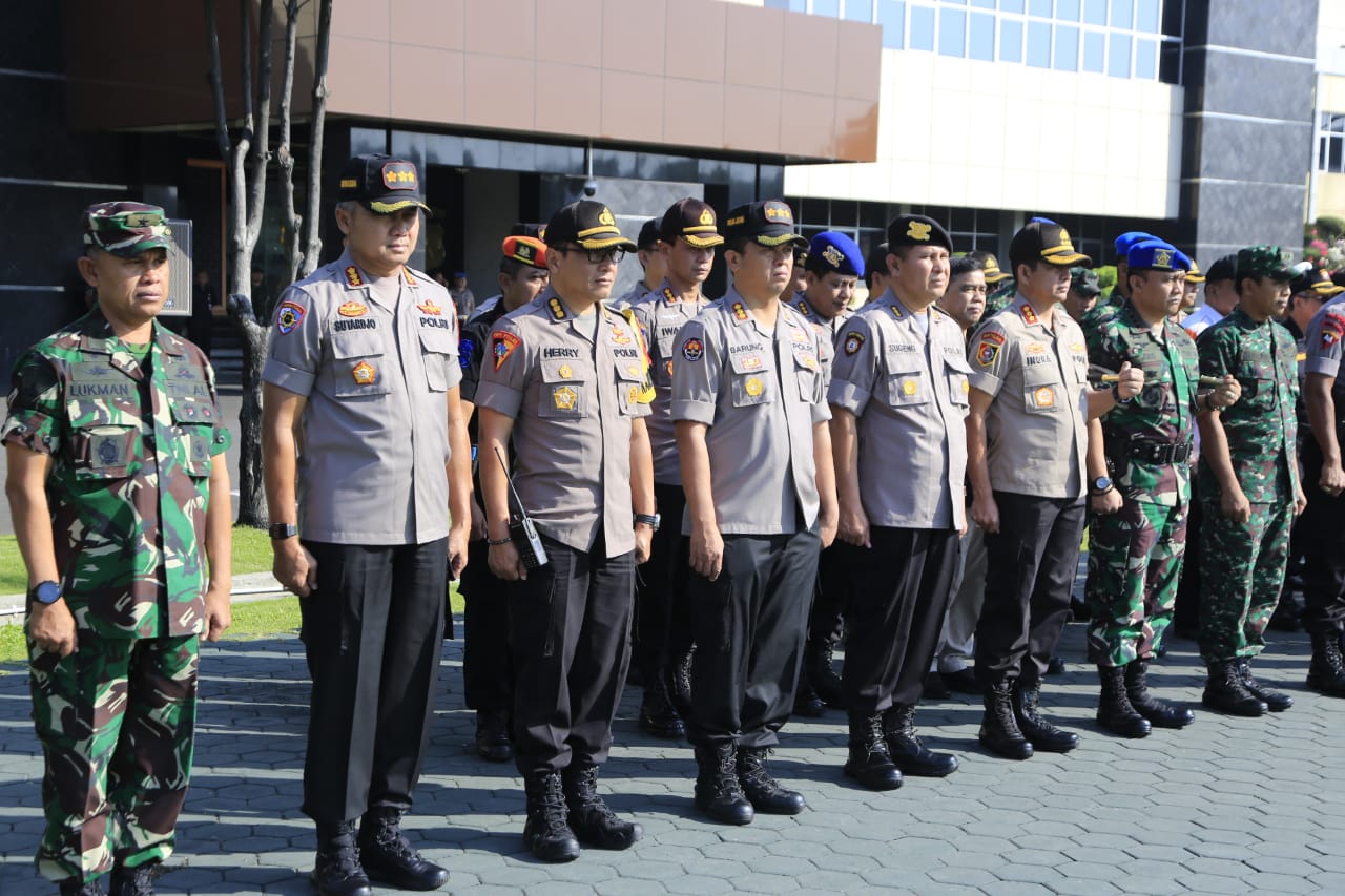 Apel Operasi Ketupat Semeru 2019 di Mapolda Jawa Timur, Selasa 28 Mei 2019. (Foto: Farid/ngopibareng.id)