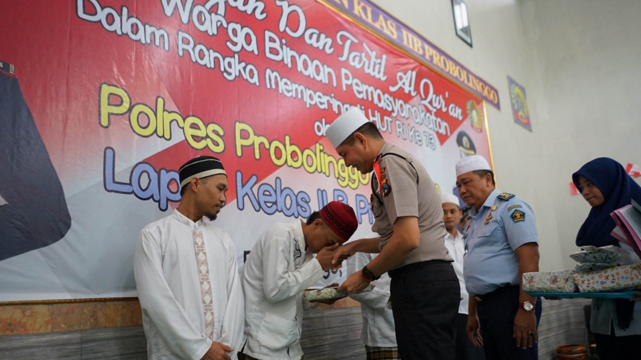 SALAH satu kegiatan yang diikuti warga binaan Lapas Probolinggo, beberapa waktu lalu. (Foto: Istimewa/ngopibareng.id)