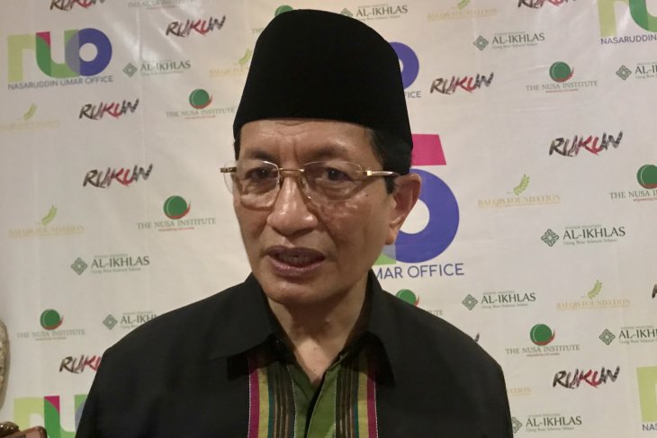 Imam besar Masjid Istiqlal, Prof Nasaruddin Umar. (Foto: Antara)