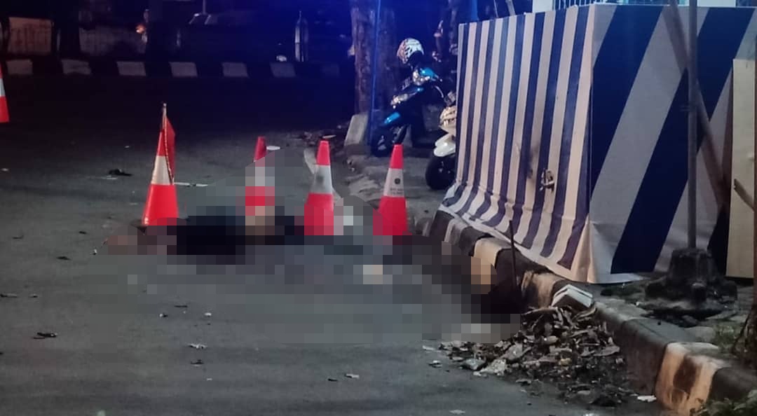 Ledakan di Pospantau Pospam Tugu Kartasura, Senin, 3 Juni 2019 malam. (Foto: netizen) 