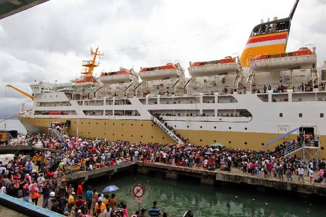 Pemudik Kapal Laut. (Foto: dok/antara)